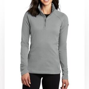 The North Face Grey Ladies Mountain Peak Quarter Zip Pullover Size Large